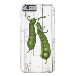 Coque iPhone 6 Barely There Pois vert Pois Blanc Bois rustique Ferme Chic