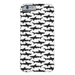 Coque iPhone 6 Barely There Requins - motif noir et blanc élégant de requin