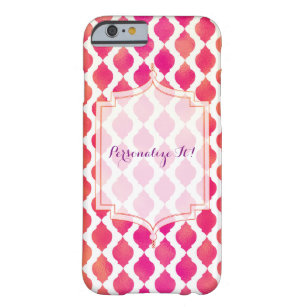 Coque iPhone 6 Barely There Rose & Orange Glam Marocain Indien Moderne Personn