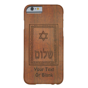 Coque iPhone 6 Barely There Shalom en bois sculpté