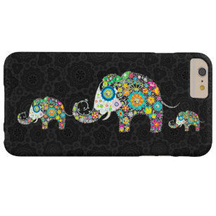 Coque iPhone 6 Plus Barely There Fleurs rétro colorées Elephant Famille