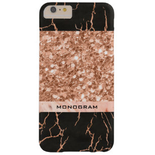 Coque iPhone 6 Plus Barely There Parties scintillant Rose-or moderne et Motif en ma