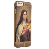 Coque iPhone 6 Plus Barely There St Therese les petits roses de la fleur w/pink (Dos/Droite)