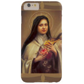 Coque iPhone 6 Plus Barely There St Therese les petits roses de la fleur w/pink (Dos)