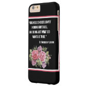 Coque iPhone 6 Plus Barely There St Therese peu de fleurs de roses de rose de fleur (Dos gauche)