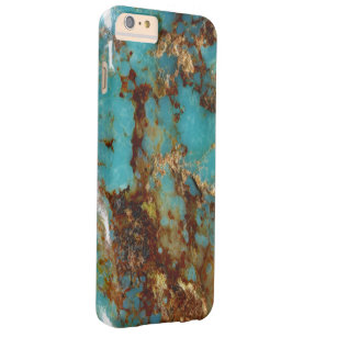 Coque iPhone 6 Plus Barely There Turquoise et or