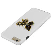 Coque iPhone 6 Plus Tough Gold flower Butterfly with Black Orchid (Bas)