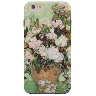 Coque iPhone 6 Plus Tough Vase à Vincent van Gogh avec l'art floral de roses
