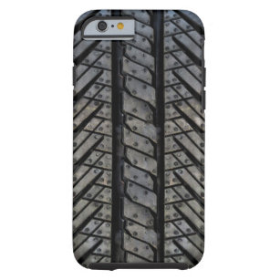 Coque iPhone 6 Tough Conception noire de texture de fil de pneu en