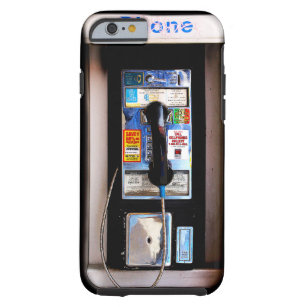 Coque iPhone 6 Tough Funny New York Public Pay Phone Photographie