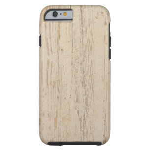 Coque iPhone 6 Tough Grains de bois texturés blancs blanchis