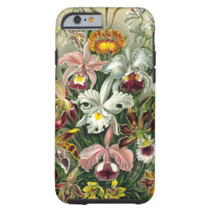 Coque iPhone 6 Tough Illustration botanique d'orchidées du cru 1865