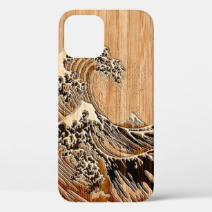 Case-Mate iPhone Case Le style en bois en bambou de grande vague de