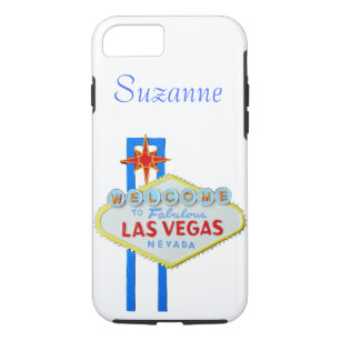 Coque iPhone 7 Affiche de bienvenue de Las Vegas