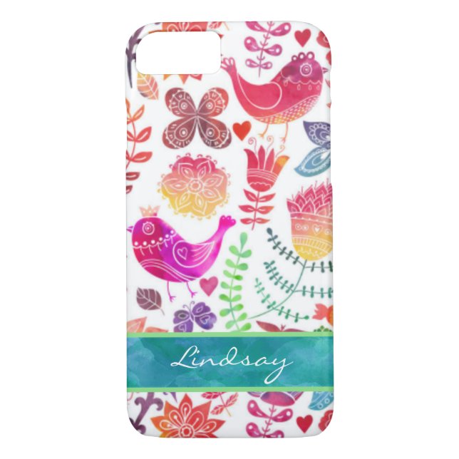 Coque iPhone 7 | Aquarelle Whimsical (Dos)
