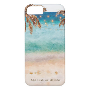 Coque iPhone 7 couverture tropicale de cas de téléphone de sable