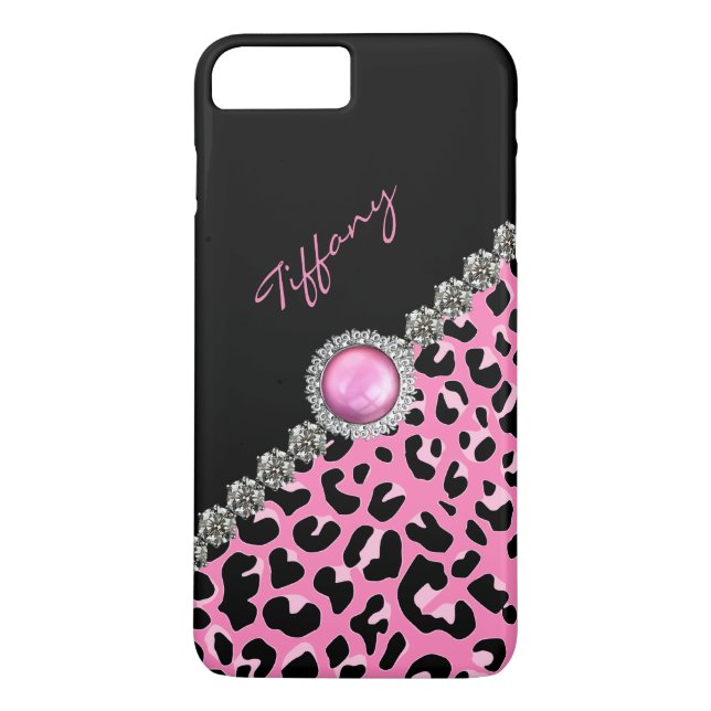 Coque iPhone 8 Plus/7 Plus Coque d'impression d'iPhone 7 Plus Glitzzy Pink (Dos)