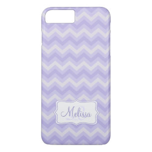 Coque iPhone 8 Plus/7 Plus iPhone 7 avec motif en chevron violet plus coque