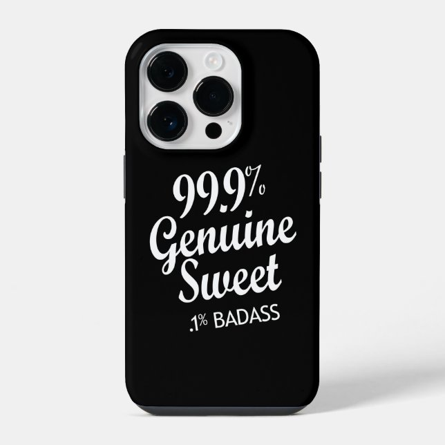 Coque iPhone 99,9 % Véritable Douce 0,1 % Rebelle (2) (Verso)