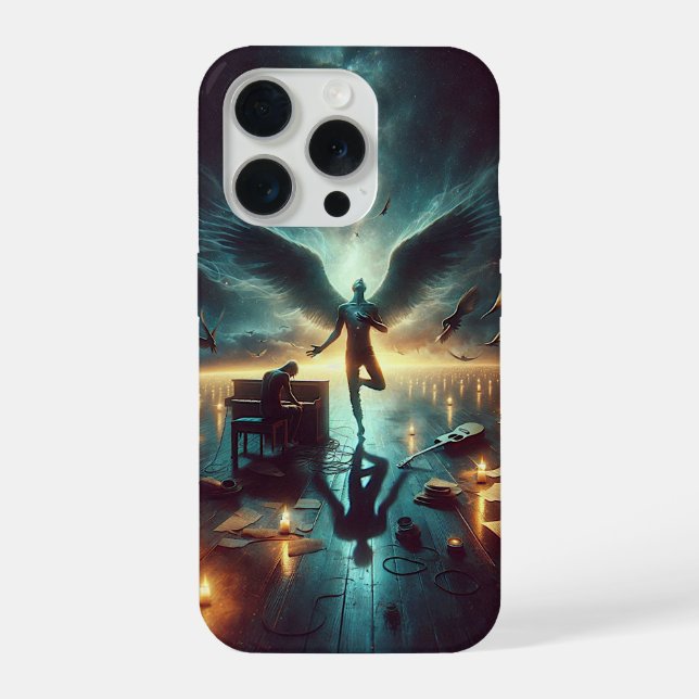 Coque iPhone À l'ombre de vos ailes (Verso)