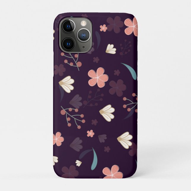 Coque iphone à motif floral (Dos)