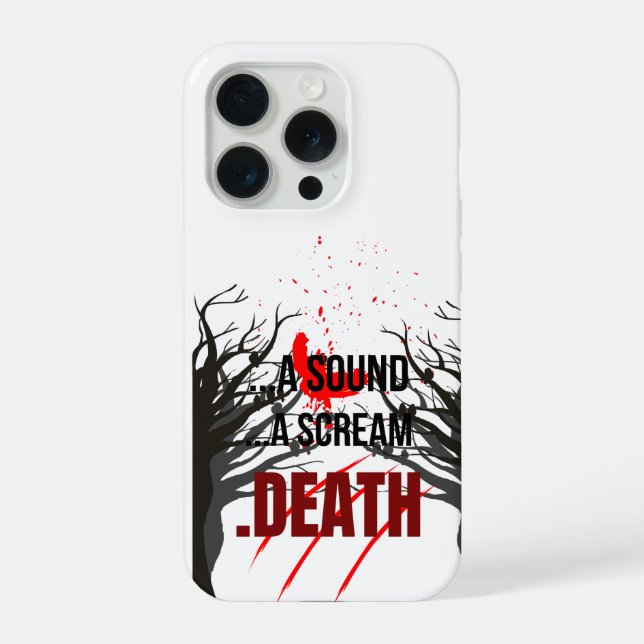 Coque iPhone A Sound… A Scream… Death – Dark Horror Forest Phon (Verso)