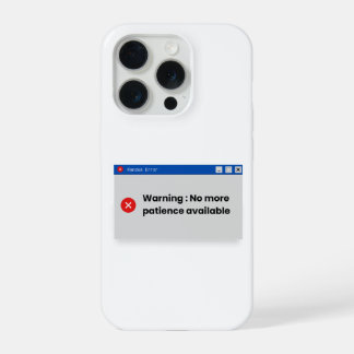 Coque iPhone 15 Pro À un moment donné, le système cesse de répondre. N