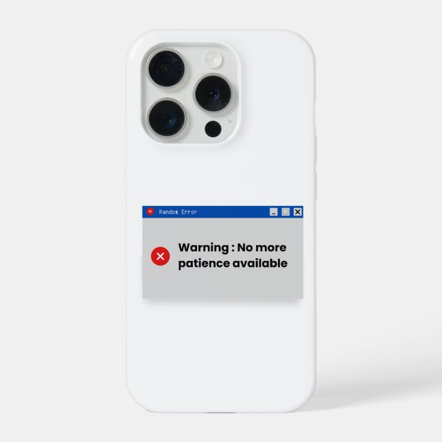 Coque iPhone À un moment donné, le système cesse de répondre. N (Verso)