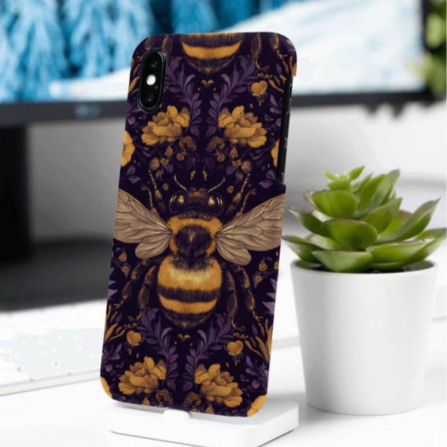 Coque iPhone Abeilles et fleurs (Créateur téléchargé)