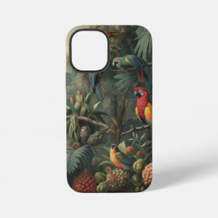 Coque iPhone 12 Mini Abondance d'Ara Macao et luxe de la plantation d'a