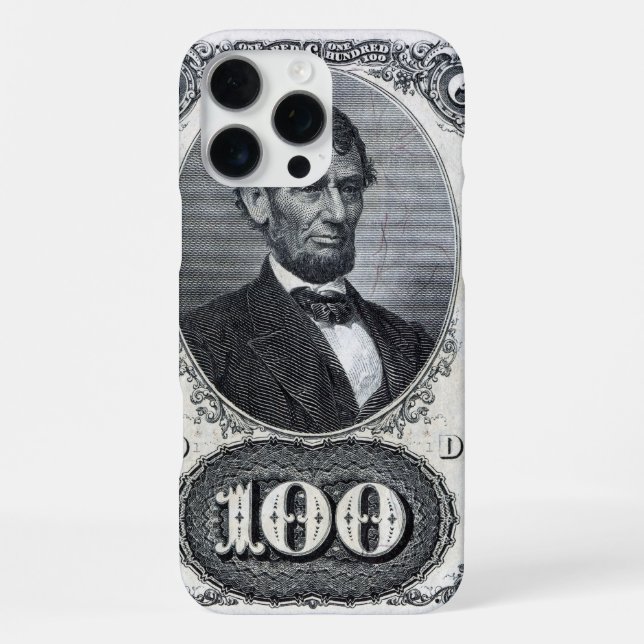 Coque iPhone Abraham Lincoln (Verso)