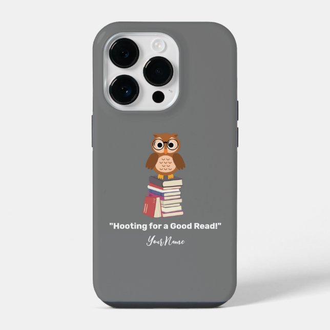 Coque iPhone "Abri pour une bonne lecture !" Référencement (Verso)