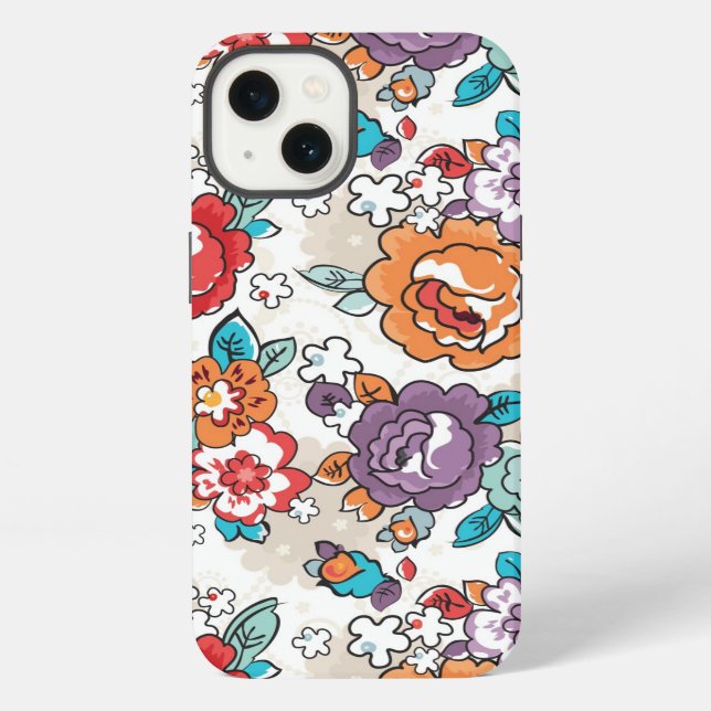 Coque iPhone Abstract Elegance floral pattern 5 (Verso)