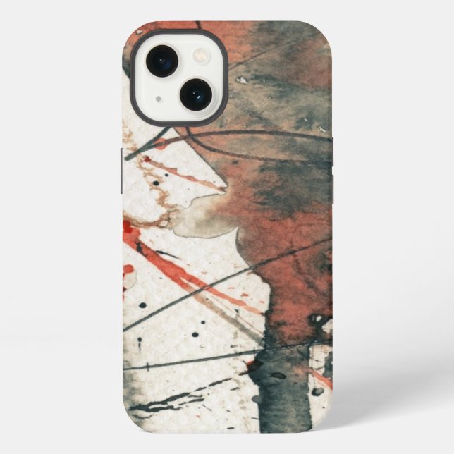 Coque iPhone Abstract grunge background, ink texture. 5 (Verso)