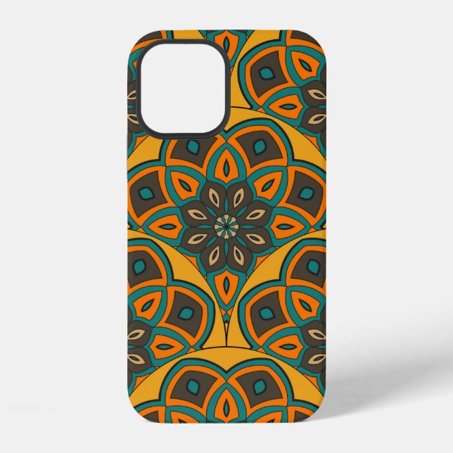 Coque iPhone Abstract mandala fish scale seamless pattern. Orna (Verso)