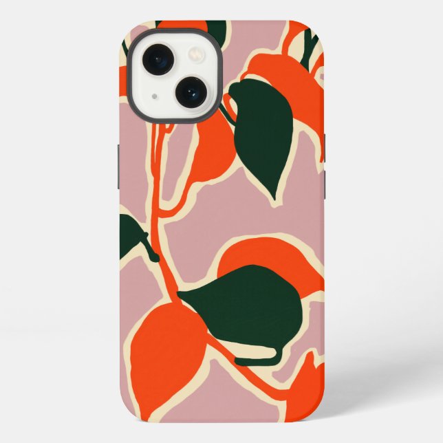 Coque iPhone Abstraction Feuillue (Verso)