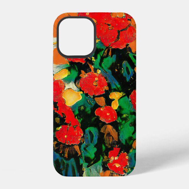 Coque iPhone Abstraction florale basée sur les œuvres de Van Go (Verso)