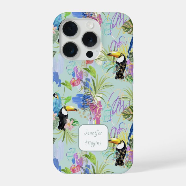 Coque iPhone Abstractions tropicales (Verso)