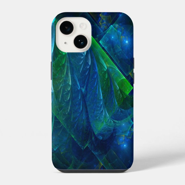 Coque iPhone Abstrait 3D Sea Glass (Verso)