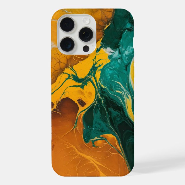 Coque iPhone  Abstrait à flux vibrant  (Verso)