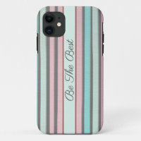 coque iphone Abstrait à rayures pastel