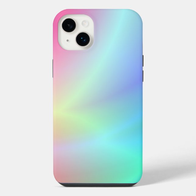 Coque iPhone abstrait arc-en-ciel (Verso)