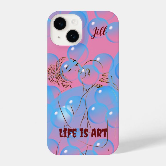 Coque iPhone Abstrait Artsy Love iPhone (Verso)