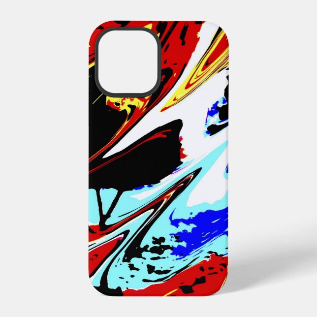 Coque iPhone Abstrait coloré,  (Verso)