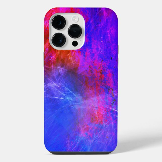 Coque iPhone Abstrait Coloré Éclatant (Verso)