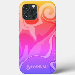 Coque iphone Abstrait d'intégrité arc-en-ciel amus