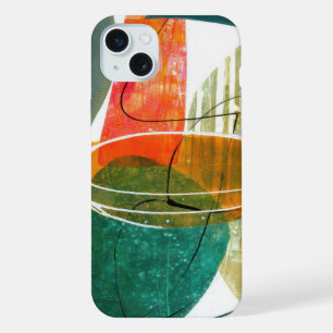 Coque iPhone 15 Plus Abstrait Elegant mixte motif de peinture coloré