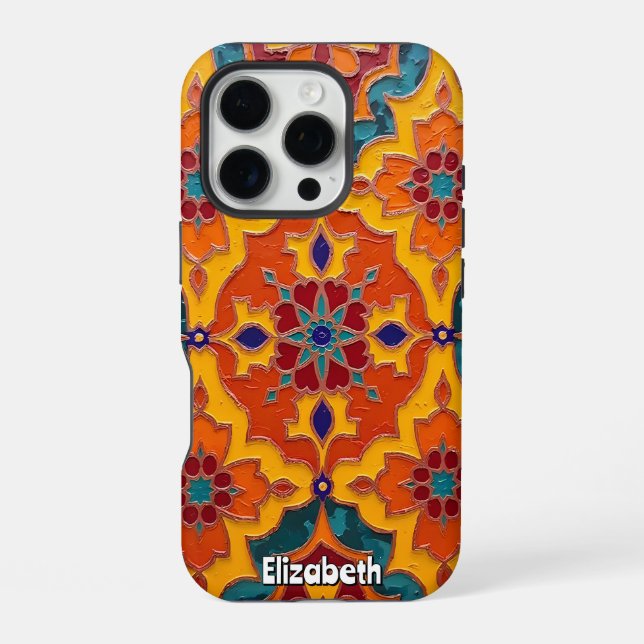 Coque iPhone Abstrait en couche dynamique (Verso)