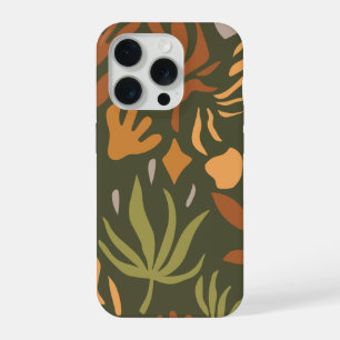 Coque iPhone 15 Pro Abstrait floral moderne