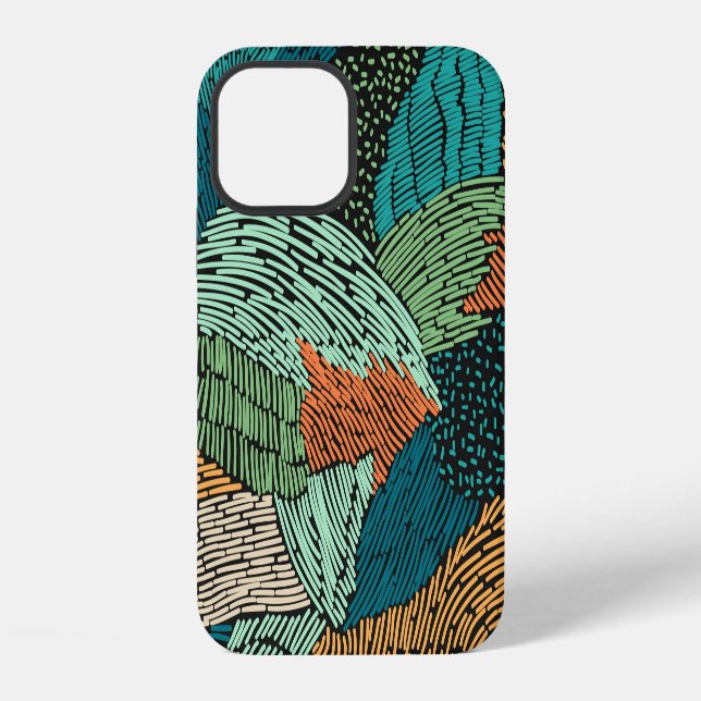 Coque iPhone Abstrait Grunge : conception de motif transparent. (Verso)